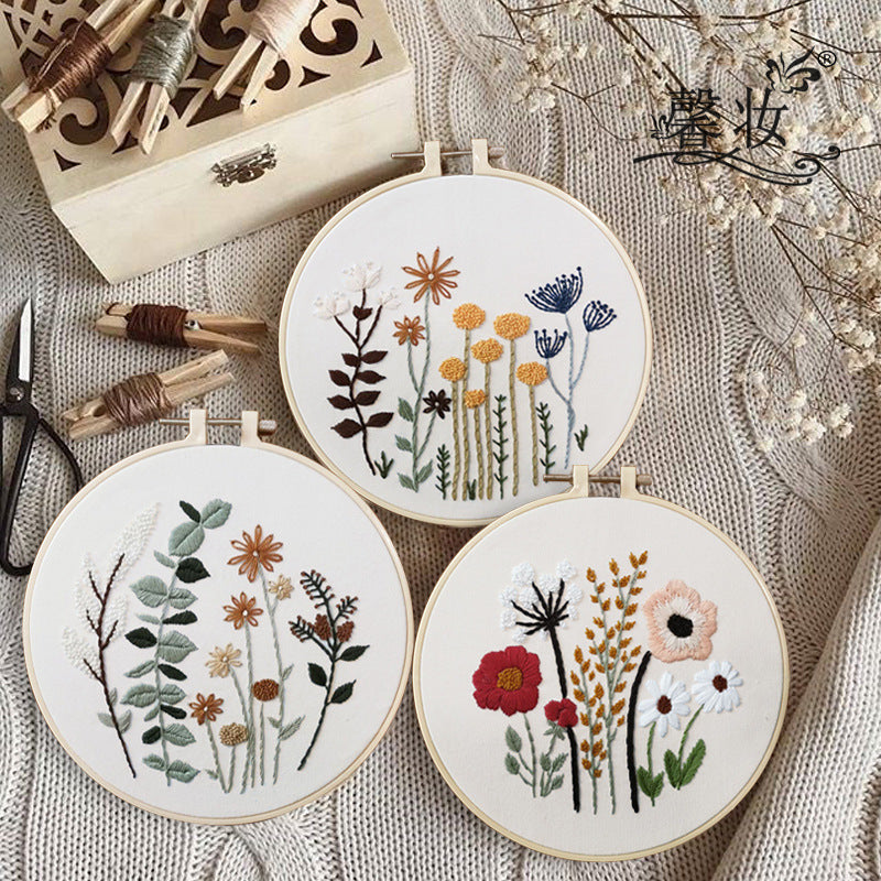 73N cross-border new embroidery diy simple beginner handmade material package su embroidery xiang embroidery cross stitch kit for yama