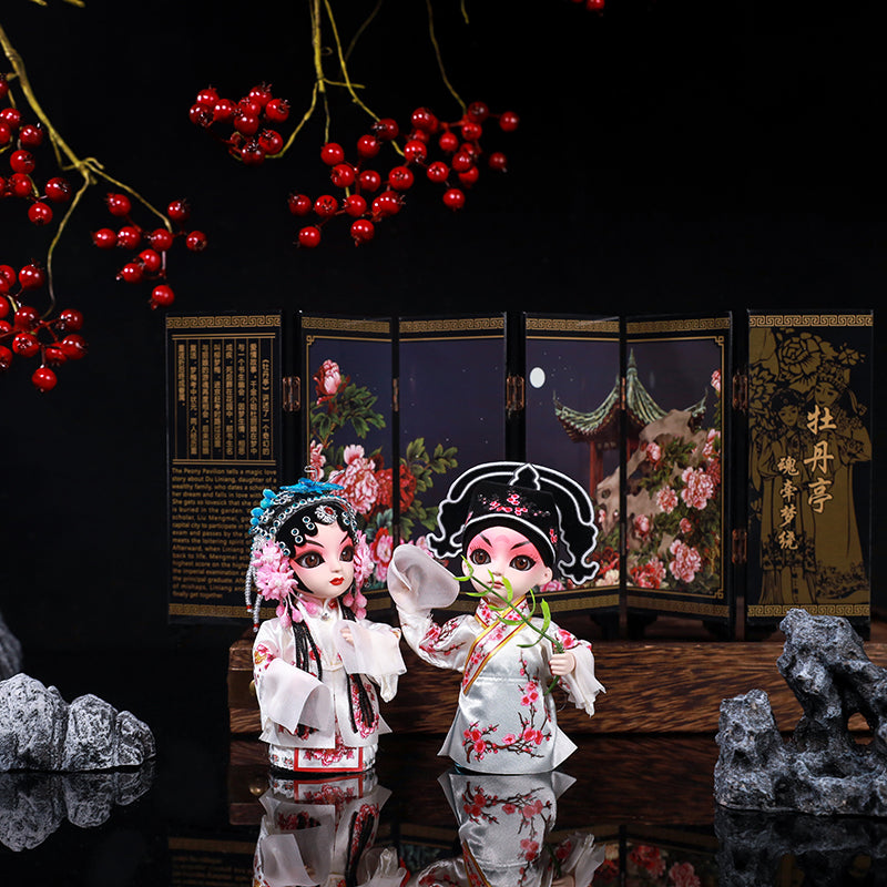 Chinese style special gifts Peking opera silk doll face decorations Beijing travel souvenirs