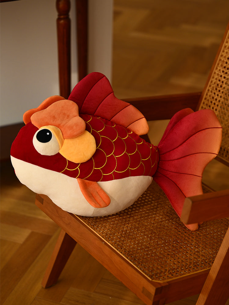 I love life, koi pillow, wedding special-shaped red pillow, sofa, living room, light luxury, high-end ornaments, festive decoration