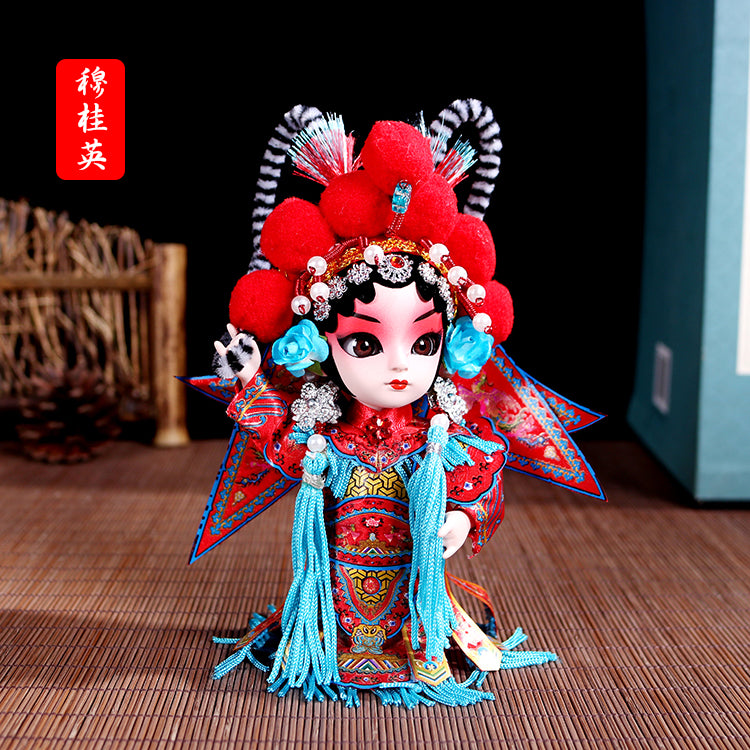 Chinese style special gifts Peking opera silk doll face decorations Beijing travel souvenirs