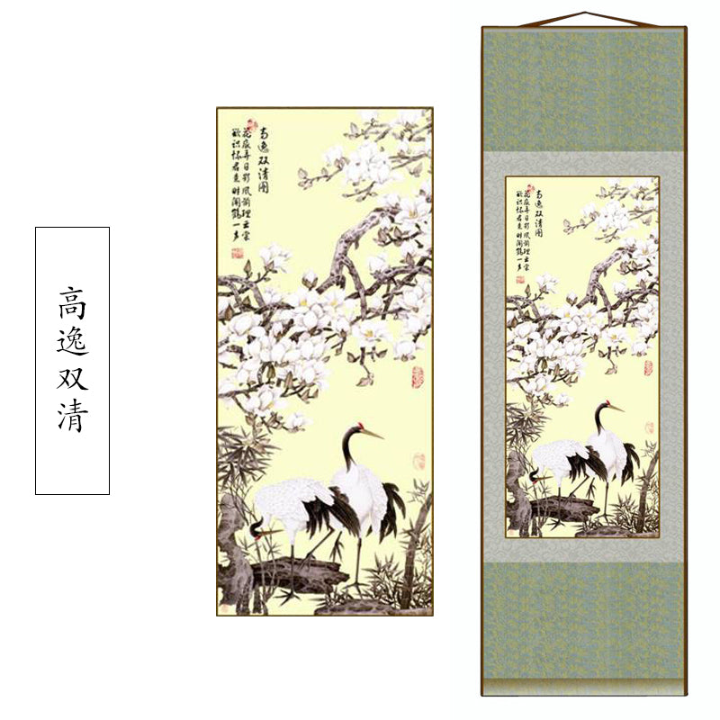 Gifts for foreigners abroad, silk scroll paintings, gifts for foreigners, traditional Chinese Sichuan panda faces