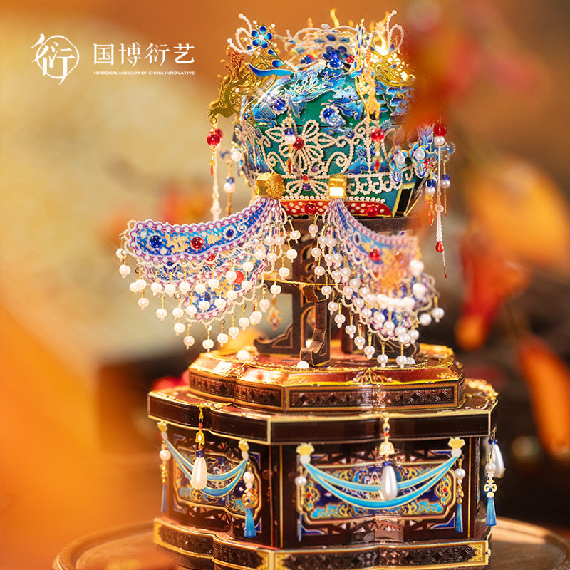 The National Museum of China, the Queen of Filial Piety, the Phoenix Crown, the Nine Dragons, the Nine Phoenix, the Patchwork Mini Jewelry Box, the handmade creative ancient style