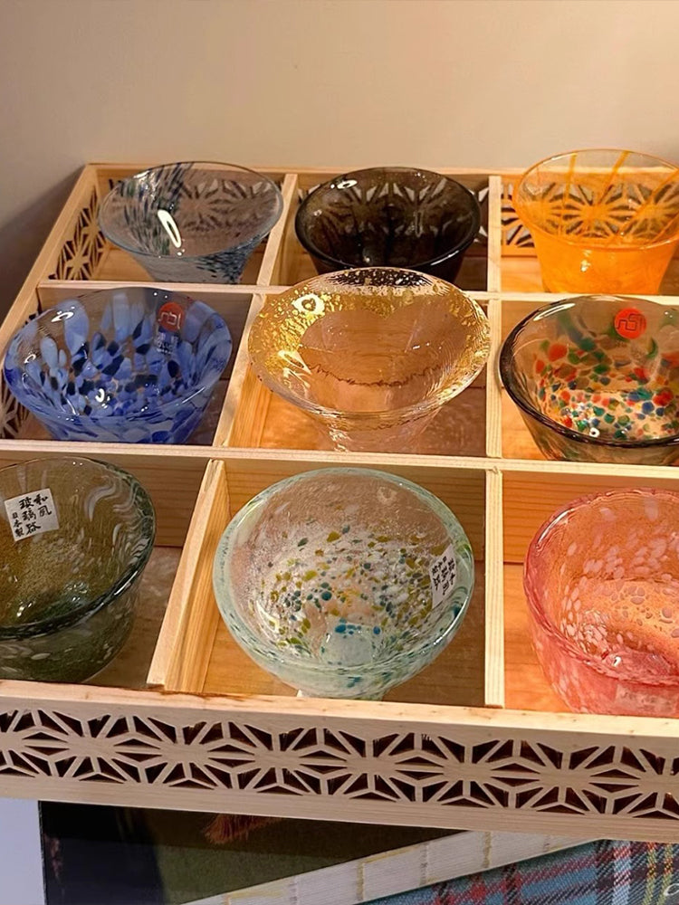 Birthday gifts for leaders/customers/seniors, high-end light luxury, lead-free glass, sake glasses, gift boxes, housewarming gifts