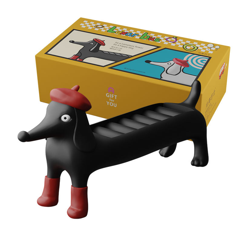 Dachshund Dog Ring, Tokaton, Creative Jewelry Box Rack, Storage Display Shelf, Cute Little Exquisite Gift-giving Table Ornaments