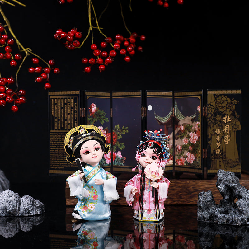 Chinese style special gifts Peking opera silk doll face decorations Beijing travel souvenirs