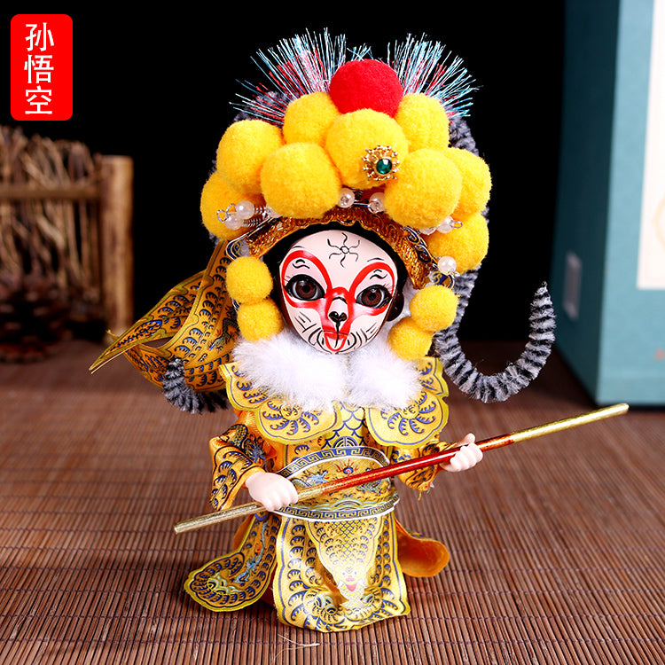 Chinese style special gifts Peking opera silk doll face decorations Beijing travel souvenirs