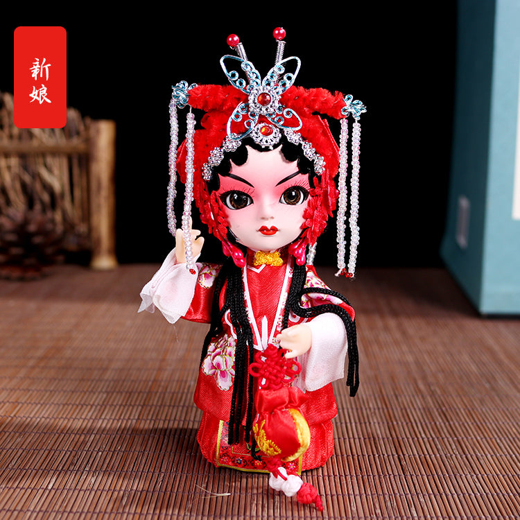 Chinese style special gifts Peking opera silk doll face decorations Beijing travel souvenirs