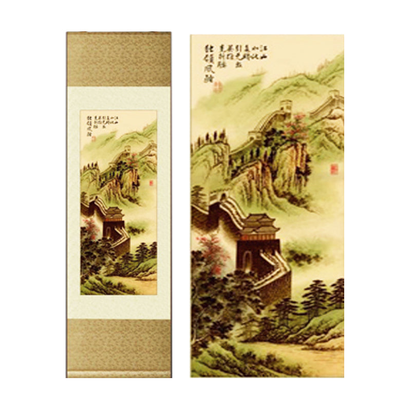 Gifts for foreigners abroad, silk scroll paintings, gifts for foreigners, traditional Chinese Sichuan panda faces